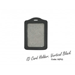 H(PU) ID Card Holder Vertical Black